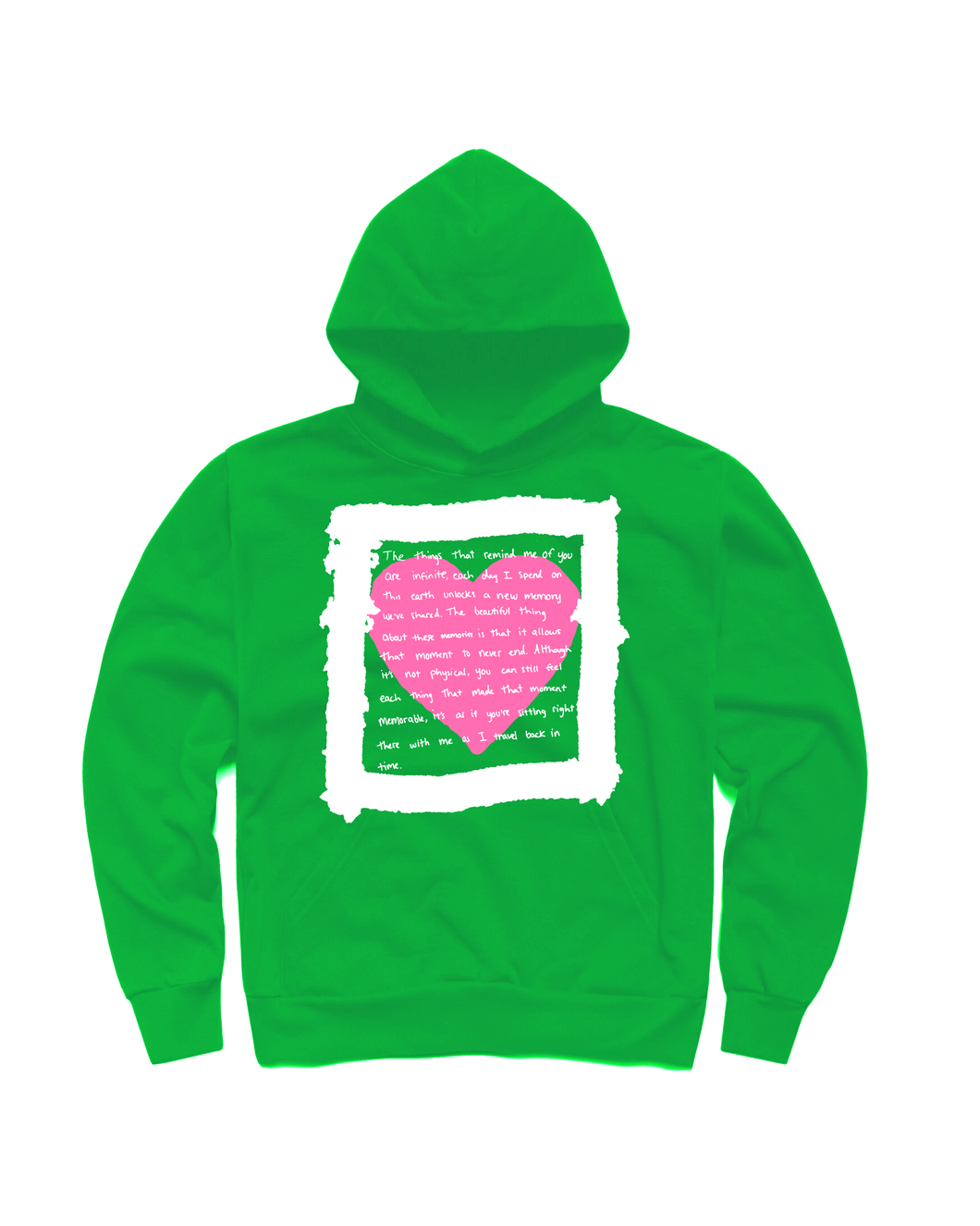 MEMORIES HOODIE KELLY GREEN