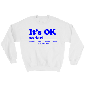 IT'S OK CREWNECK WHITE