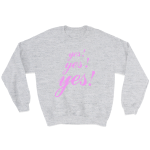 YES YES YES BY YOU (HEATHER GREY CREW)