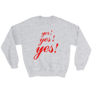 YES YES YES BY YOU (HEATHER GREY CREW)