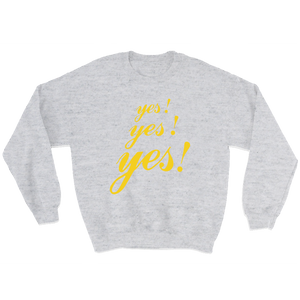 YES YES YES BY YOU (HEATHER GREY CREW)