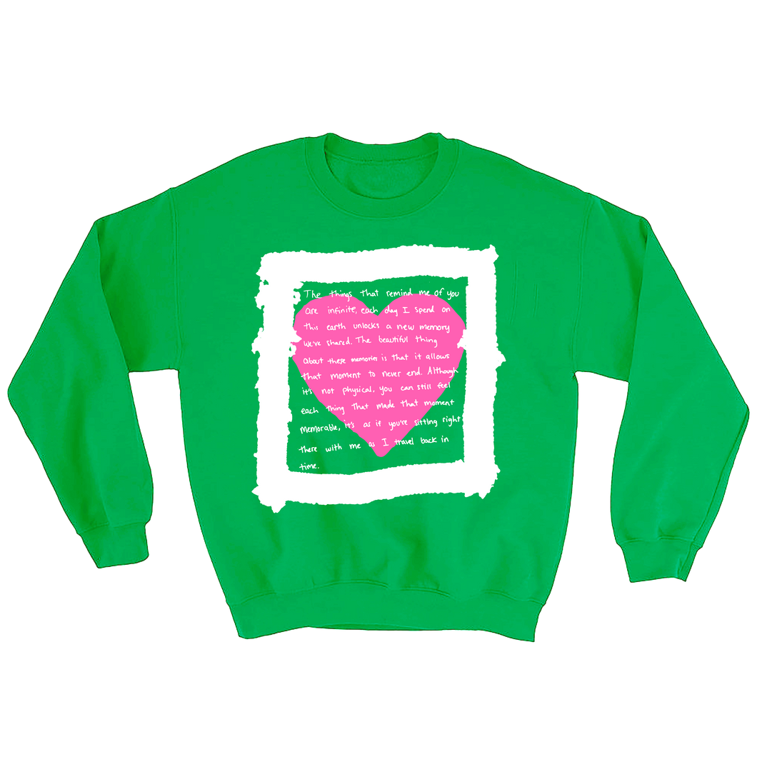 MEMORIES CREWNECK KELLY GREEN